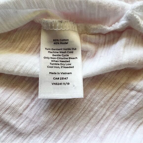 Talbots 3X Stretchy Cotton Modal Short Sleeve Knit Top Buttons on Shoulders - Picture 6 of 6